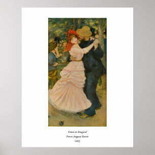 Póster A dança de Pierre-Auguste Renoir em Bougival