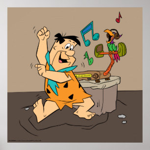 Poster A dança do Flintstone dos Flintstones Fred
