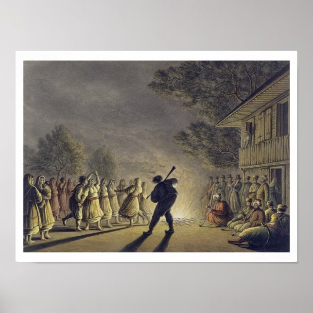 Poster A dança dos camponeses búlgaros, pub. de Willi (Frente)