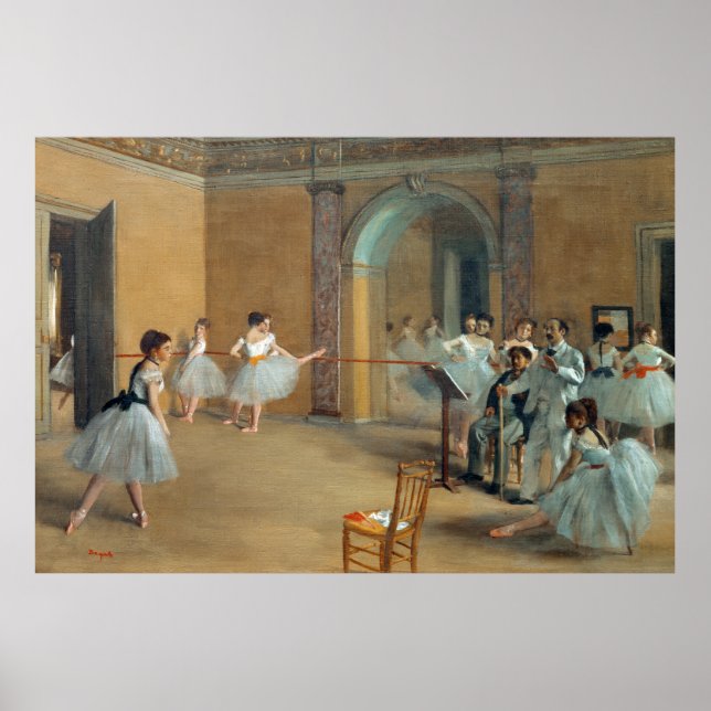 Poster A dança Foyer na Ópera Edgar Degas (Frente)