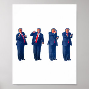 Poster A Dança Trumpty Trump Dançando 4 De Julho _1