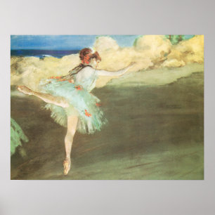 Poster A Dançarina Estrelada em Pontas de Edgar Degas
