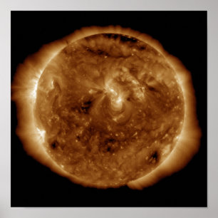 Póster A dark rift in the sun's atmosphere