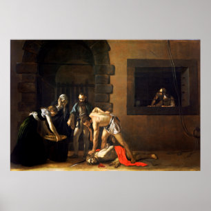 Poster A decapitação da Rua João Batista por Caravaggi