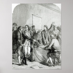 Póster A declaração dos Estados Unidos de independênci