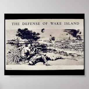 Poster A defesa da Ilha Wake