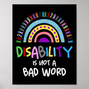 Poster A Deficiência Não É Um Orgulho De Deficiência De P