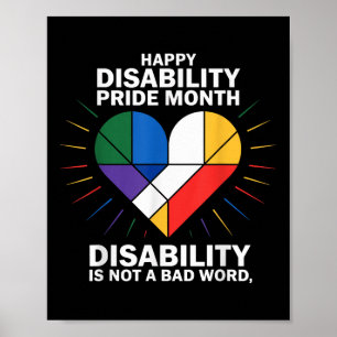 Poster A Deficiência Não É Um Sinalizador De Orgulho De D