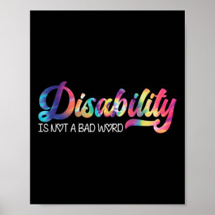 Poster A Deficiência Não É Uma Má Palavra Engraçada A Def