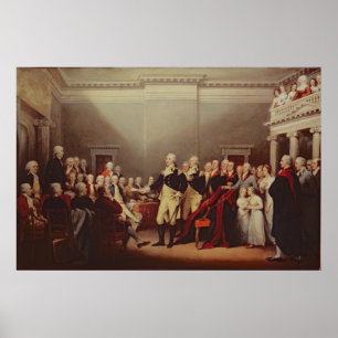 Poster A demissão de George Washington