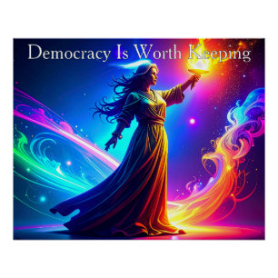 Póster A Democracia da Senhora Liberdade Vale a Pena