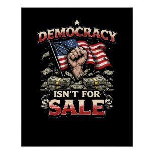 Póster A Democracia Não Está À Venda