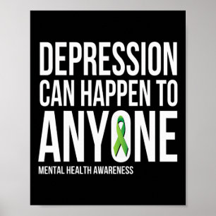 Poster A Depressão Pode Acontecer A Qualquer Pessoa Que S