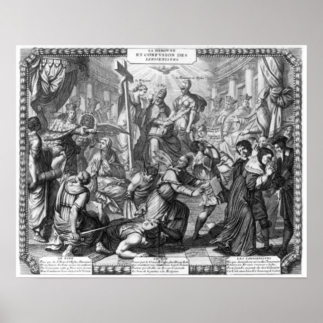 Póster A Derrota e Confusão dos Jansenistas (Frente)