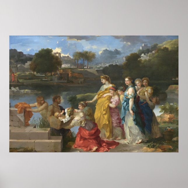 Poster A descoberta de Moisés - Sébastien Bourdon Fine Ar (Frente)