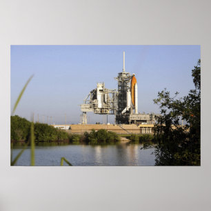 Póster A descoberta do vaivém espacial senta pronto