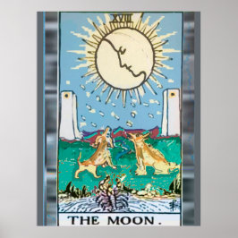 Poster A Design da Placa Tarot da Lua