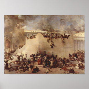 Póster A destruição do templo de Jerusalem