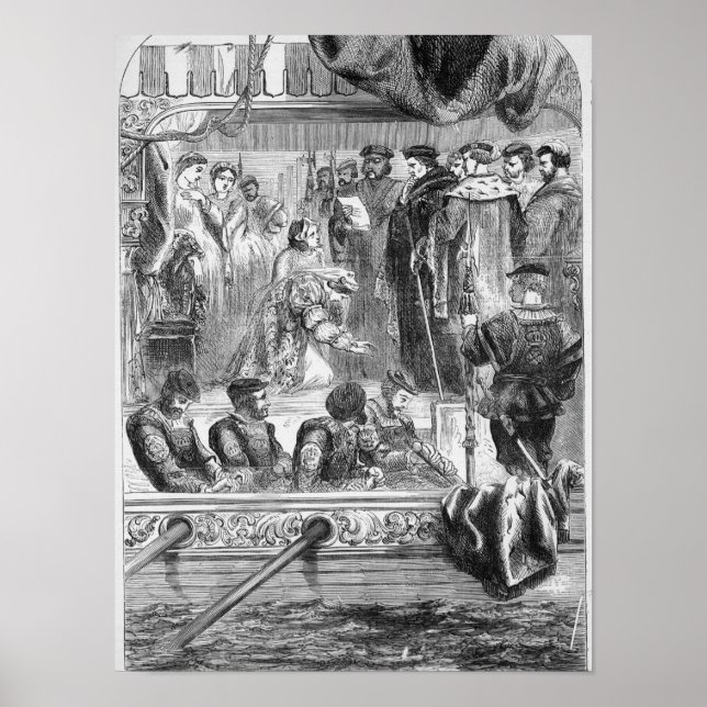 Póster A detenção de Anne Bolena (Frente)