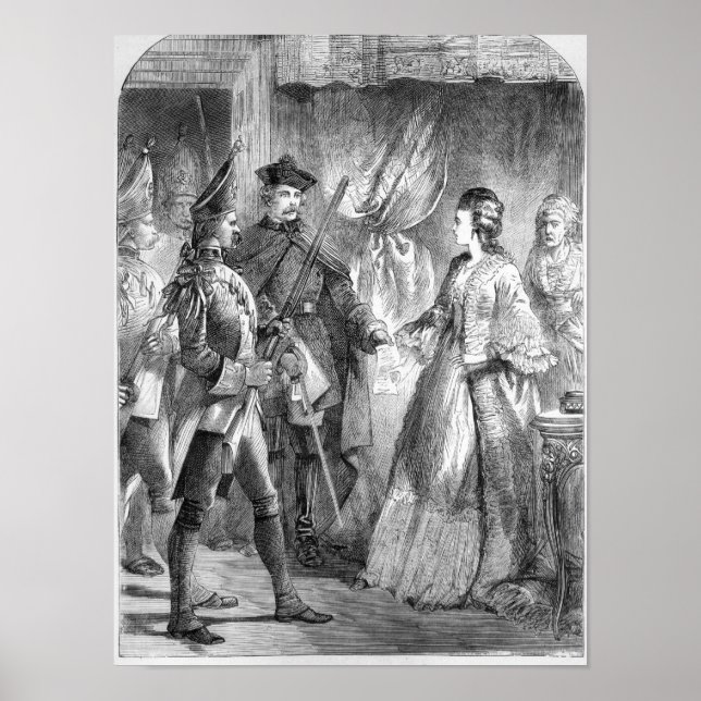 Póster A detenção de Caroline Matilda (Frente)