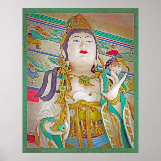 Poster A Deusa Quan Yin em seu Templo (Frente)