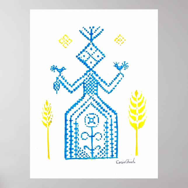 Poster A deusa slavic Mokosh (Frente)