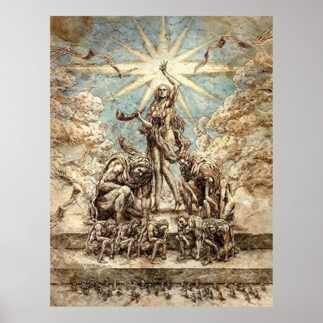 Poster A Deusa Ymir Anime SNK (Frente)