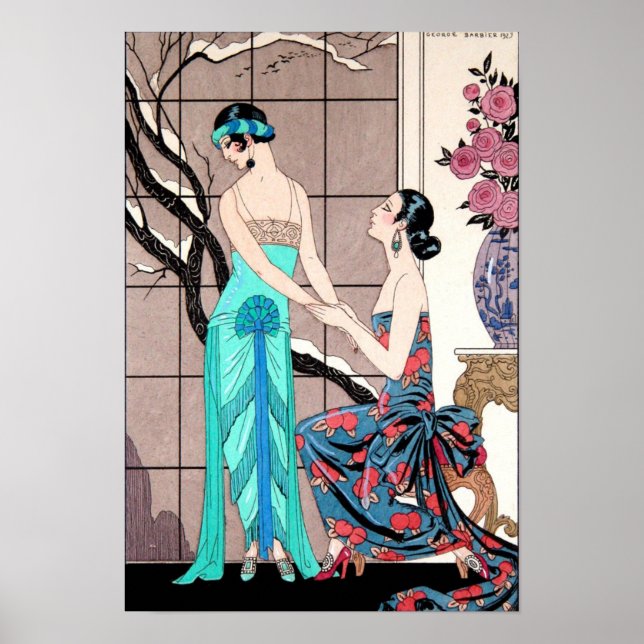 Poster A difícil confissão de George Barbier (Frente)