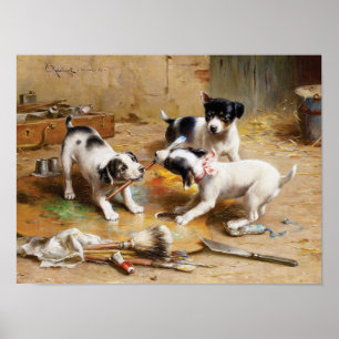 Poster A disputa dos pintores por Carl Reichert