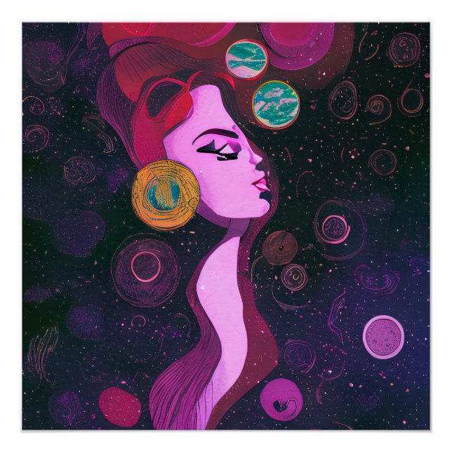 Póster A Divina Moldura Espiritual De Acordar (Frente)