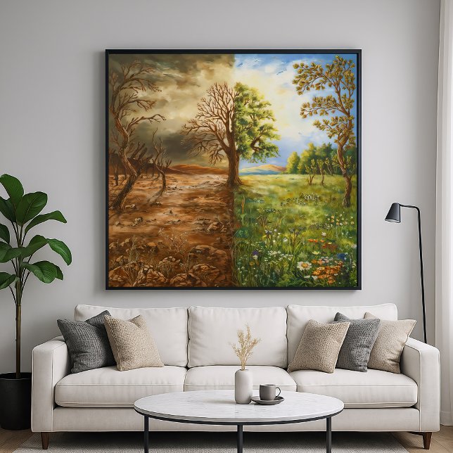 Poster A Divisão - Estilo de Ilustração de Contraste Simb (Criador carregado)