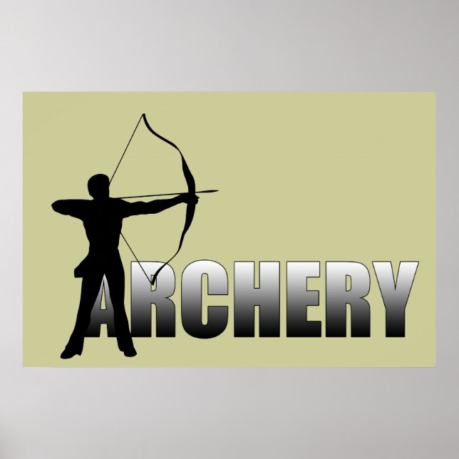 Poster A é para Archer - Archery (Frente)