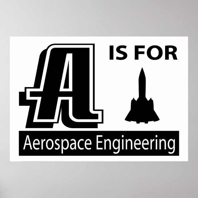 Póster A É Para Engenharia Aeroespacial (Frente)