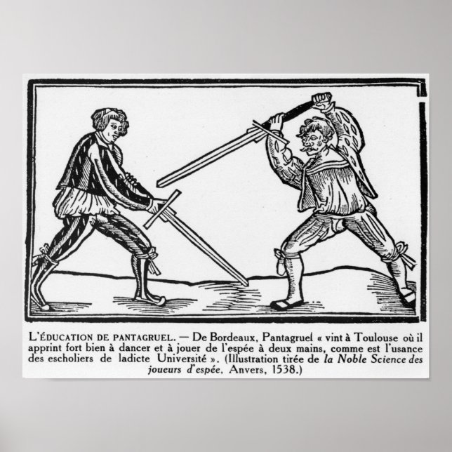 Poster A Educação de Pantagruel, ilustração (Frente)