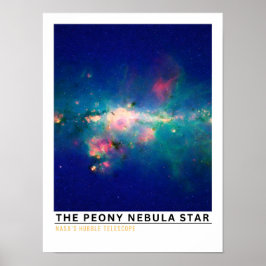 Poster A Educação Espacial da Estrela da Nebulosa Peônia