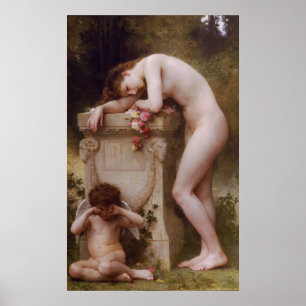 Póster A elegia de Bouguereau (d'amour) de Douleur (1899)