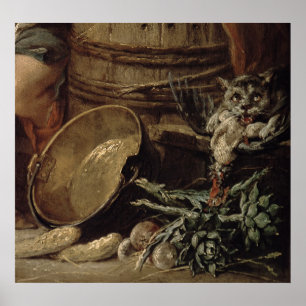 Póster A empregada doméstica bonita da cozinha