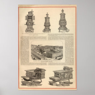 Poster A empresa de manufactura do fogão de Littlefield