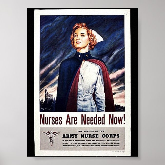 Poster A Enfermeira É Necessária Agora! (Frente)