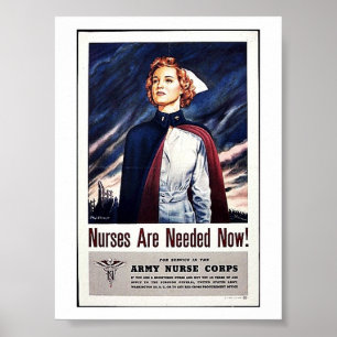Póster A enfermeira é necessário agora!
