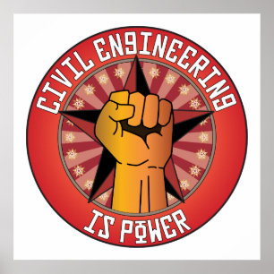 Póster A engenharia civil é poder