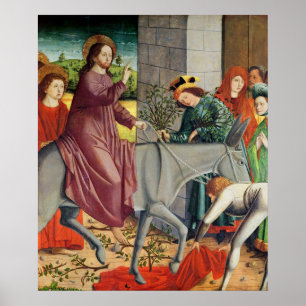 Póster A entrada do cristo em Jerusalem