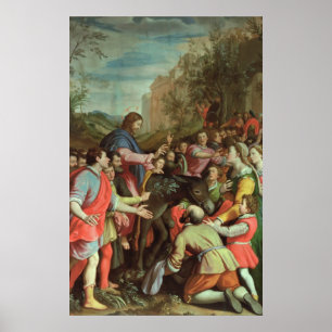 Póster A entrada do cristo em Jerusalem