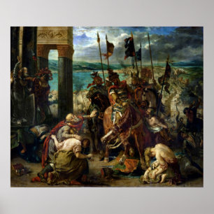 Póster A entrada dos cruzados em Constantinople
