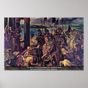 Póster A entrada dos cruzados em Constantinople