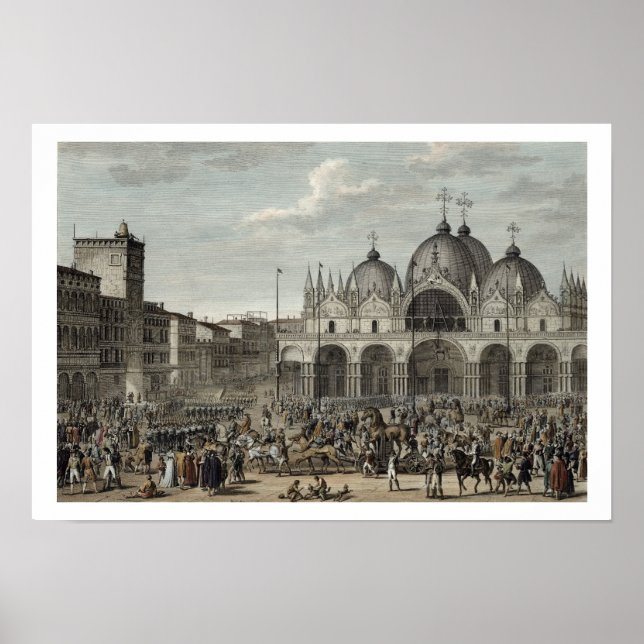 Póster A entrada dos franceses em Veneza e o roubo (Frente)