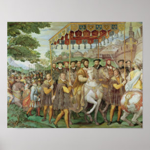 Poster A entrada solene do imperador Charles V