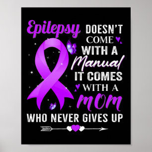 Poster A epilepsia não vem com uma purga manual de consci