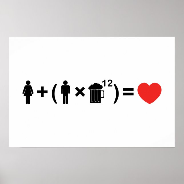 Poster A Equação do Amor para Homens (Frente)