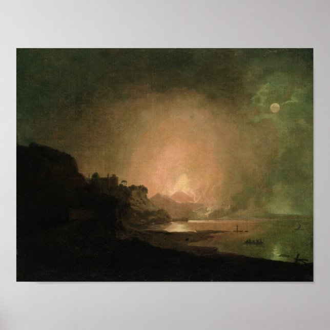 Póster A Erupção do Monte Vesúvio (Frente)